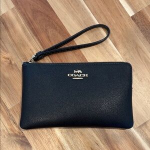 Coach large corner zip wristlet